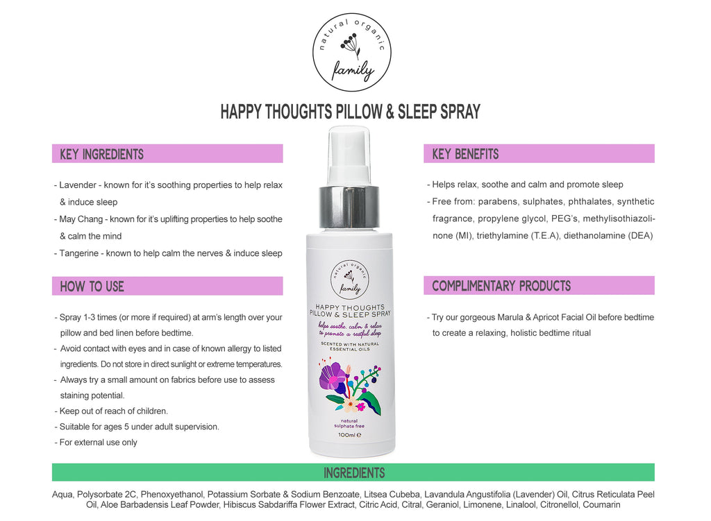 Happy Thoughts Pillow & Sleep Spray